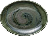 "Heart & Soul" Avocado Platte oval coup 25x19cm