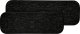 Porzellanserie "Lavanit" schwarz Platte rechteckig 25,1x8,5x1,1cm (2)