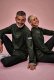 Kochjacke Herren, Bikerstyle, langarm, grün Gr. S (3)