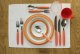 Besteckserie "Colour" orange Kaffeelöffel (2)