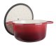 Kasserole mit Deckel rund, 4l rot (2)