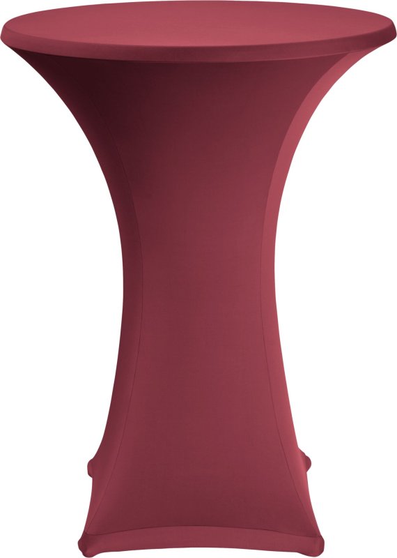 Stehtischbezug Ø 70 cm weiß (2)