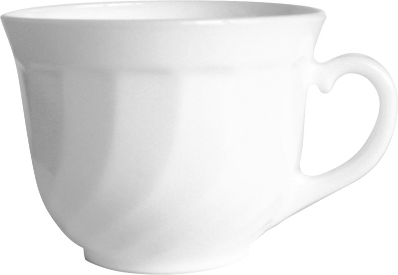Hartglasgeschirr "Trianon" Tasse Obere Kaffee (1)