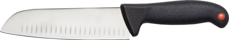 Messerserie "PRO" Santokumesser 17,0 cm mit Kullenschliff (2)