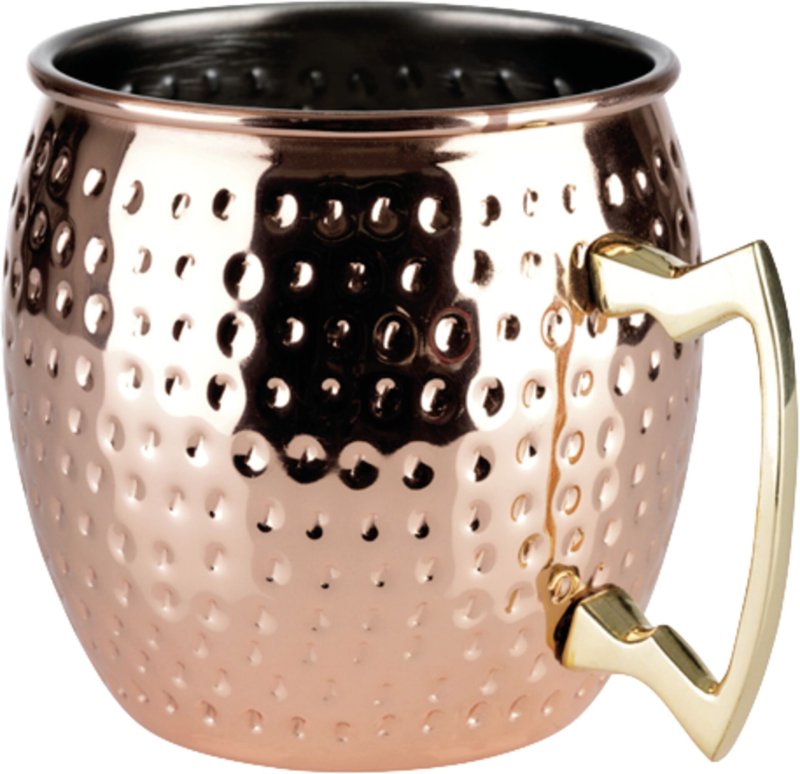 Becher "Moscow Mule" Kupferlook, glänzend, gehämmert, Ø 9,0 cm, H: 10,0 cm, 0,5 L (1)