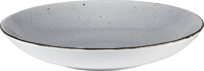 Porzellanserie "Granja" grau Teller tief Coup-Form, 26 cm (2)