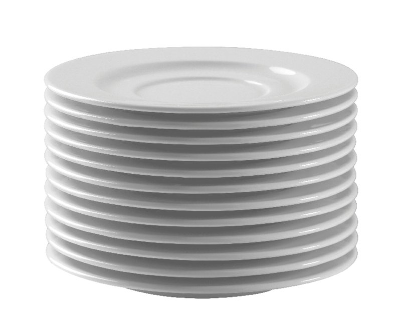 Tasse untere Ø 15 cm weiß (3)