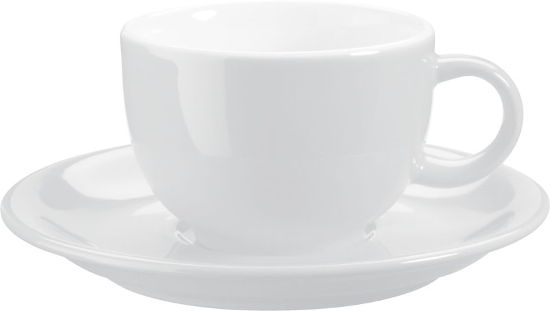 Kaffee-/Cappuccinotasse obere weiß (2)