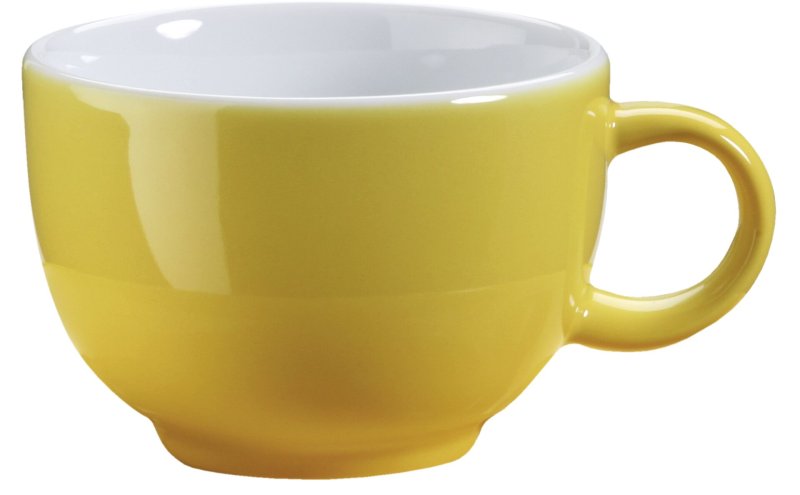 Kaffee-/Cappuccinotasse obere gelb (1)