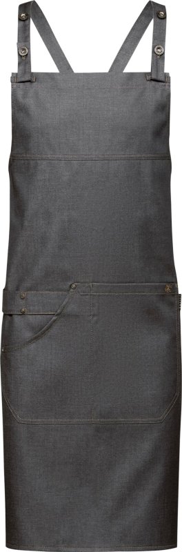 Latzschürze Denim-Optik anthrazit (1)