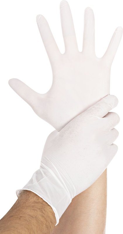 Nitrilhandschuhe, weiß Gr. 7/S (1)