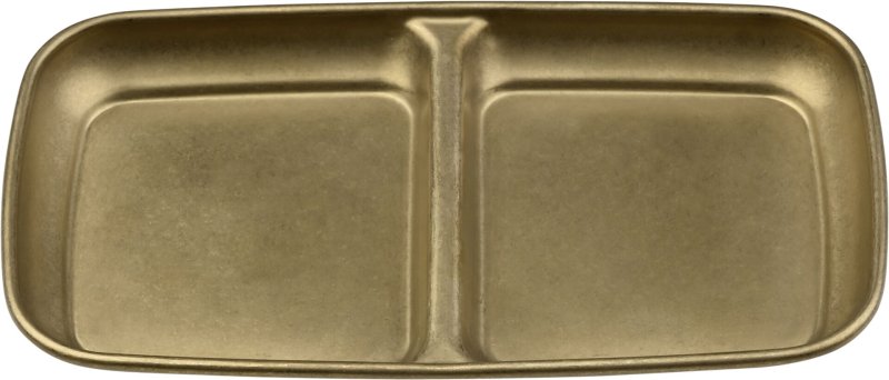 "Yoko" Schale 2 Felder, gold (1)