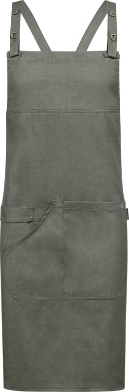 Latzschürze Denim-Optik grün (1)