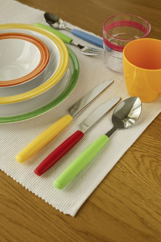 Besteckserie "Colour" grün Kaffeelöffel (6)